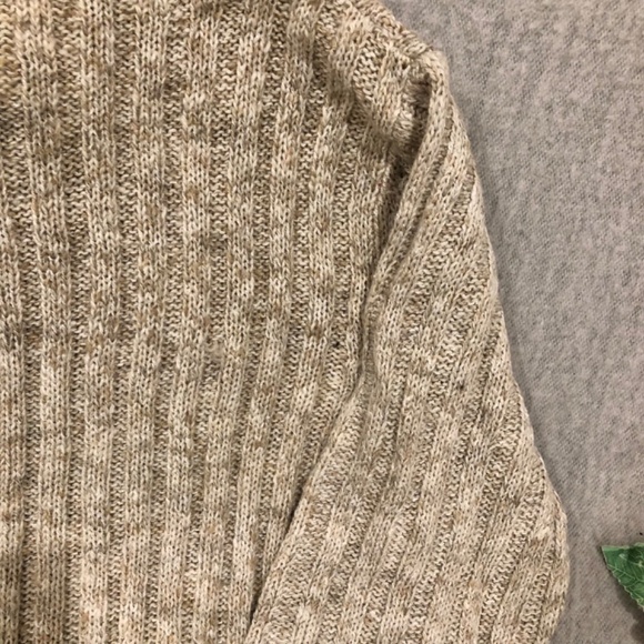 NWOT - Variegated Neutral Yarn Ribbed Turtleneck Sweater - Picture 13 of 16